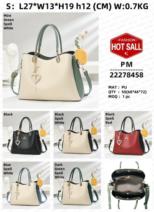 Fashion Designer Luxury Women's Tote Bag - Large Capacity Messenger Bag with Zipper Closure for Wholesale Handbags and Wallets