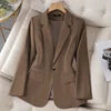 Fashion Women's Wear Green Women's Suit Jacket Women's Coat Oversize
