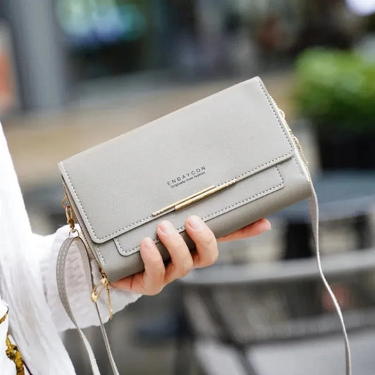 New Mid-Size Women's Wallet Bag – Convertible Shoulder Clutch with Coin Purse and Multifunctional Design