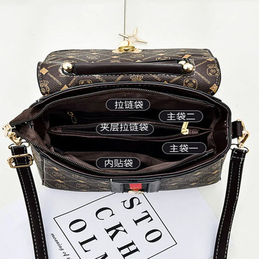 New Shoulder bag Women bag tote luxury designer handbag women Handbags leather Printed monogram single shoulder straddle bag
