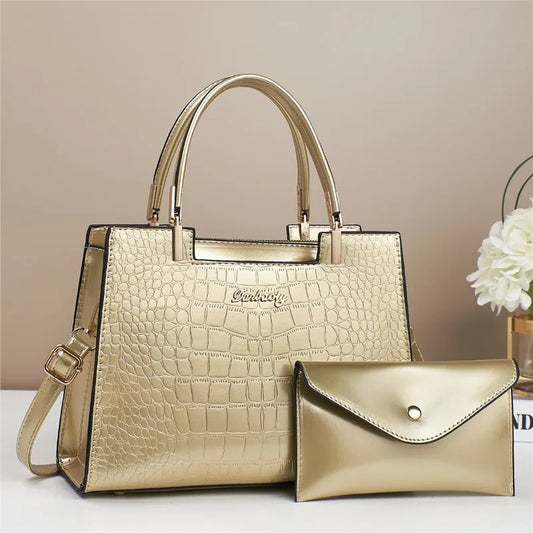Brand New High Quality Leather Women's Handbags - Luxury Shoulder and Crossbody Bags for Ladies